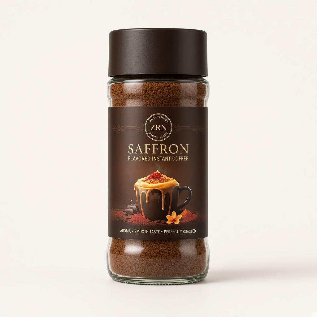 Saffron Flavored Instant Coffee